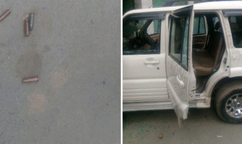 Ghulam Nabi Patel's car