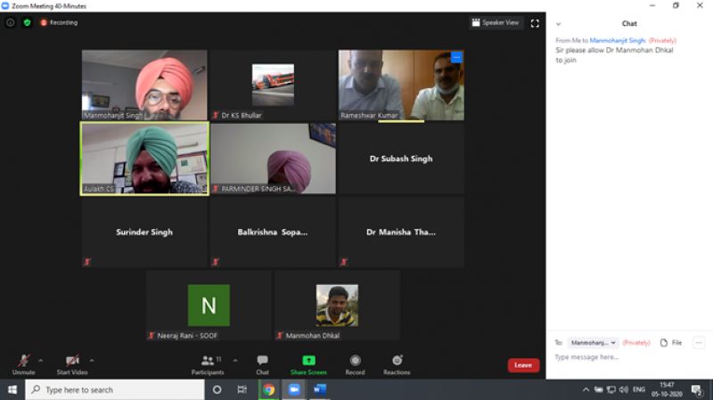 online conversation of pau and himachal agriculture university  