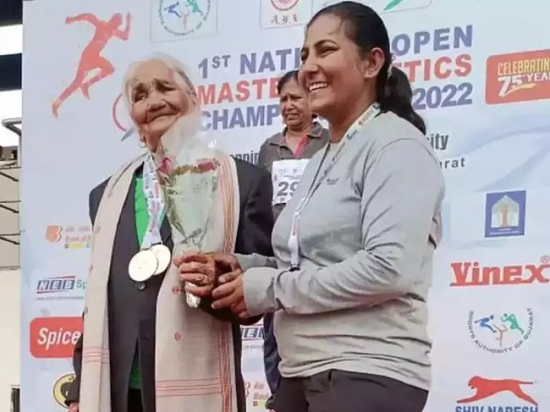 105-year-old Super Naani sprints 100m, wins gold