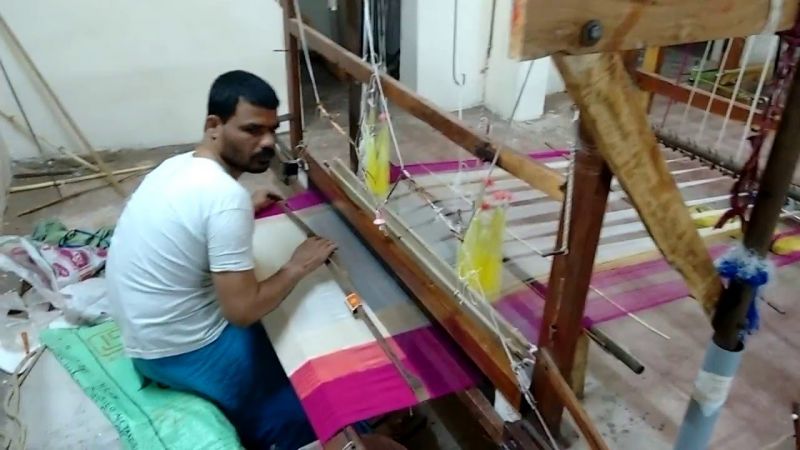 Handloom Saree Weaving