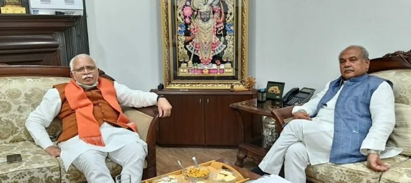 Farmers’ protest: Haryana CM Khattar to meet agriculture minister Tomar today