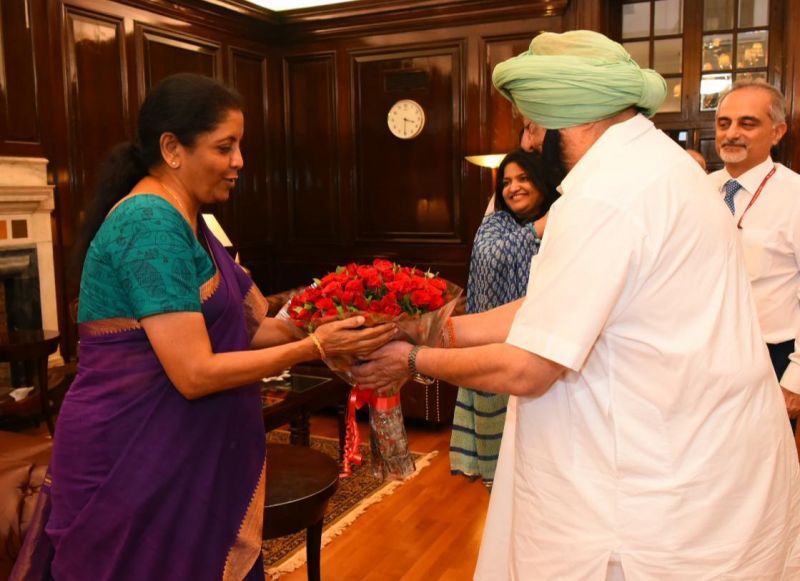 Nirmala Sitaramana & Captain Amarinder Singh