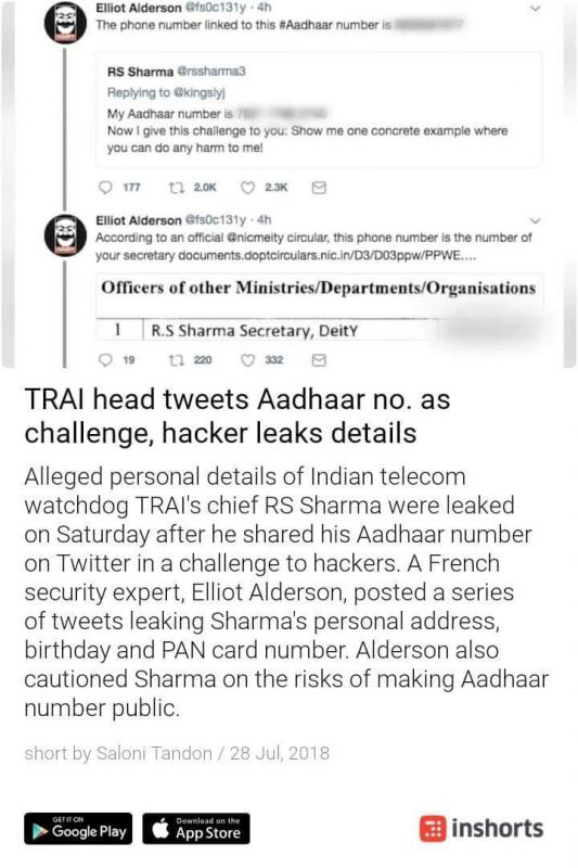 Tweet Elliot Alderson