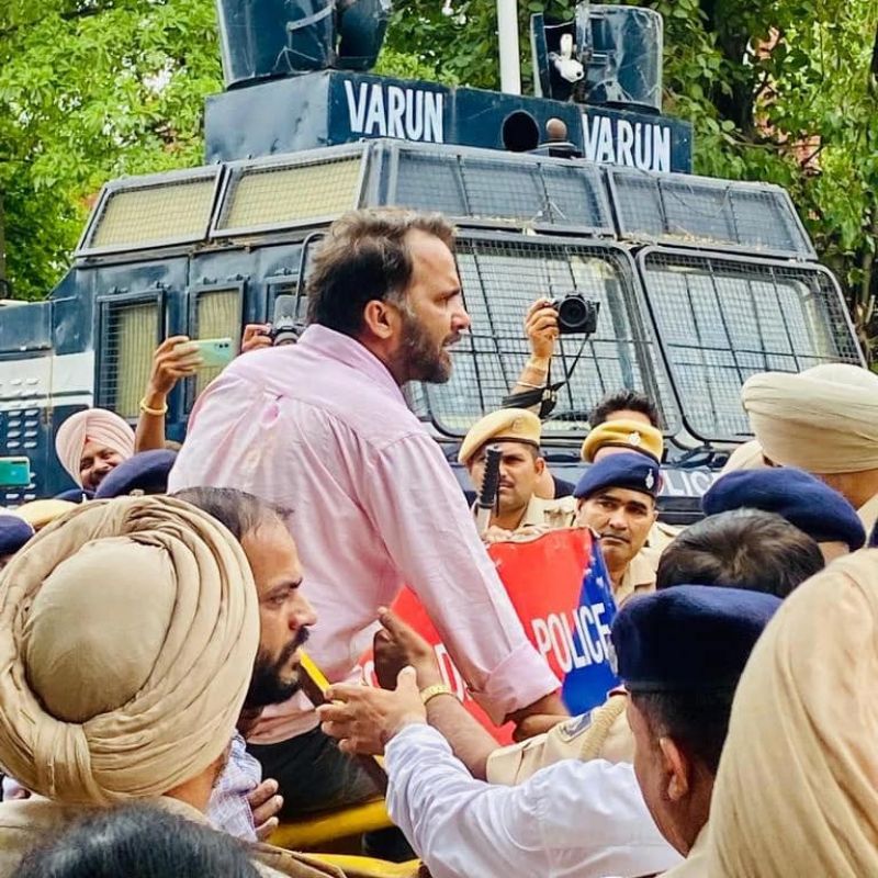Chandigarh  Congress protest 