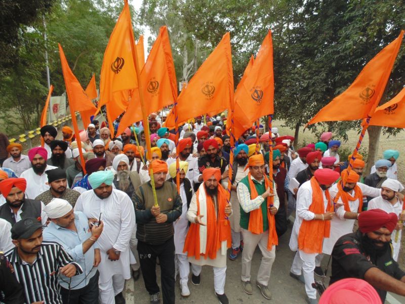 5000 devotees on hiking march from Zira reaches Sultanpur Lodhi