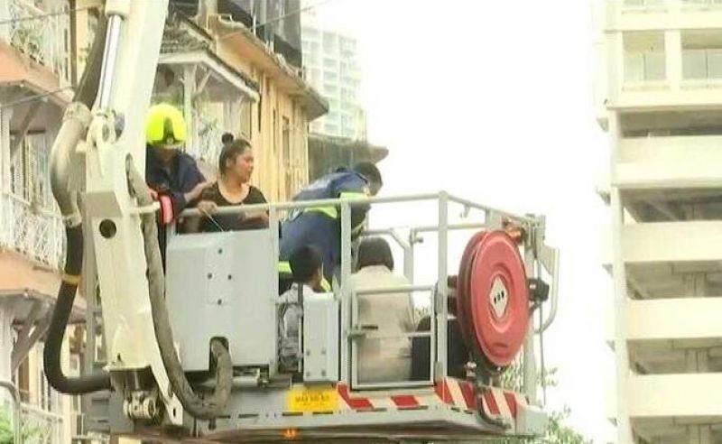 Fire At Apartments In Mumbai's Parel