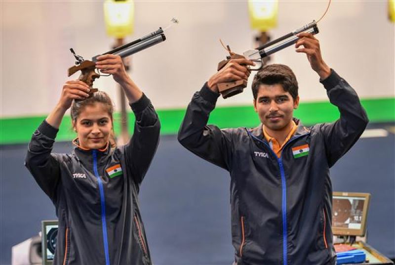 Manu Bhaker and Saurabh Chaudhary Manu Bhaker and Saurabh Chaudhary
