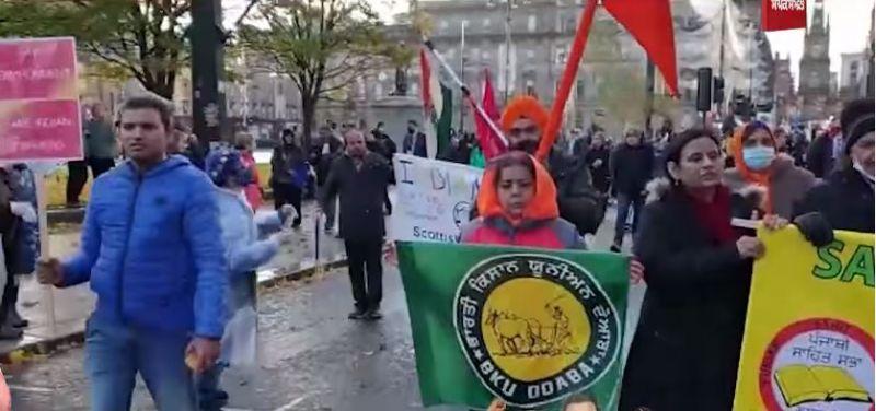 Protests in Scotland against Three Farm laws