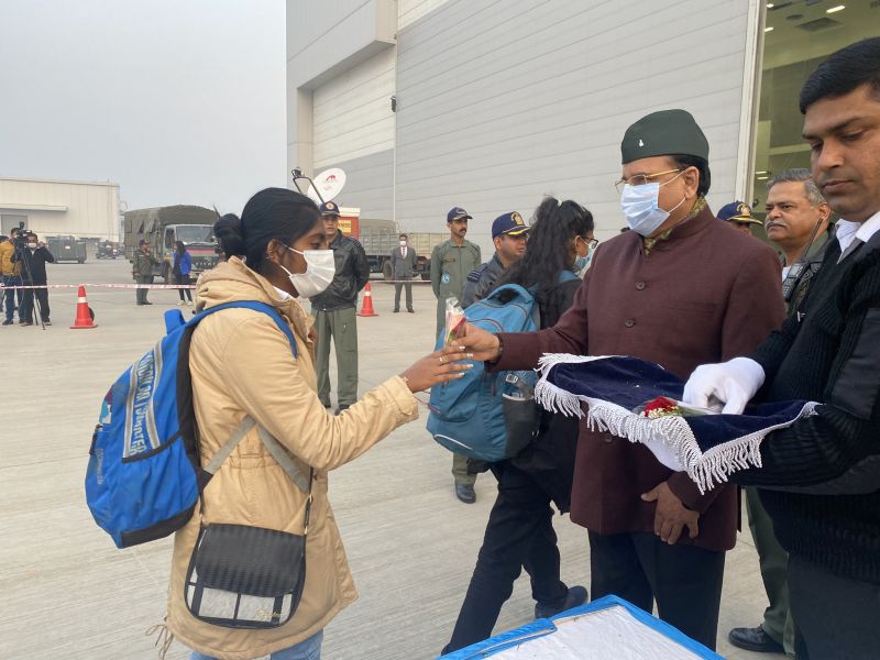 Two C-17 Indian Air Force aircrafts carrying Indian passengers from Ukraine lands at Hindan