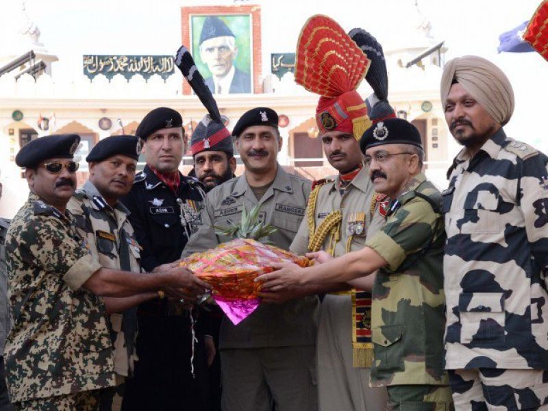 Pakistan Rangers and BSF to exchange sweets at Wagah border