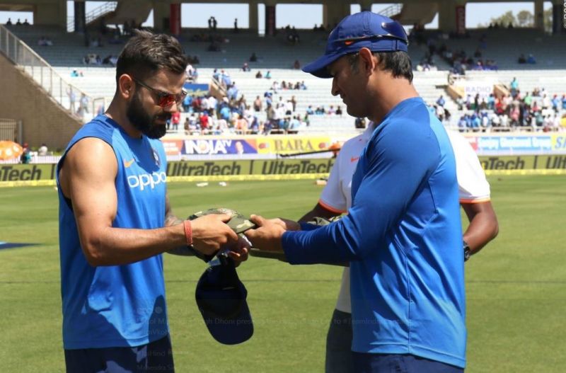 Indian cricket team wear army caps-1