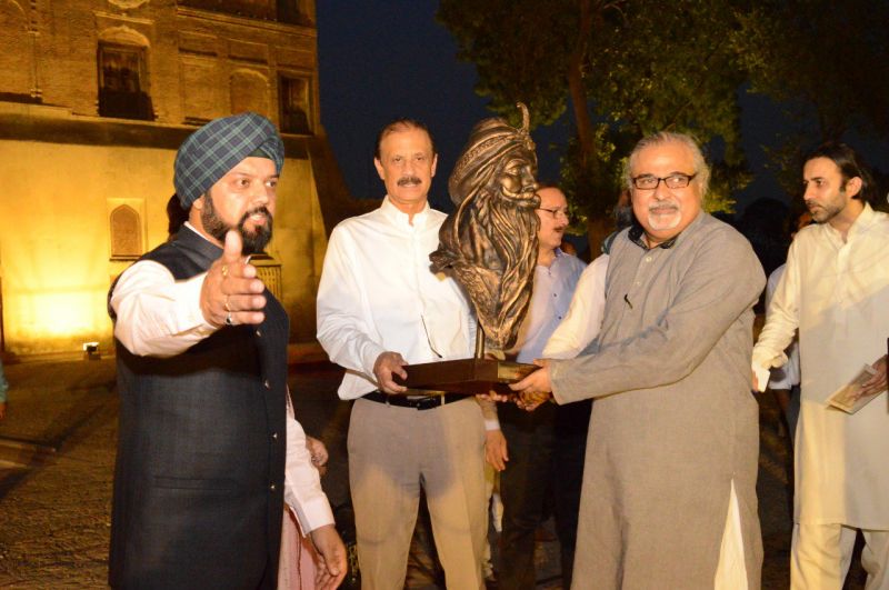 Maharaja Ranjeet's statue unveiling at Lahore Fort