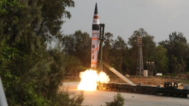 nuclear capable ballistic missile agni 5 successfully test