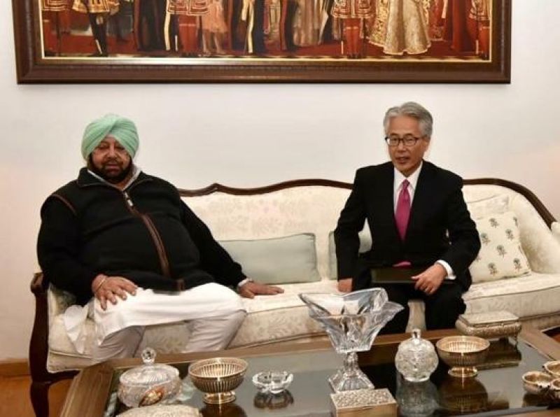 JAPANESE AMBASSADOR MEETS CAPT. AMARINDER