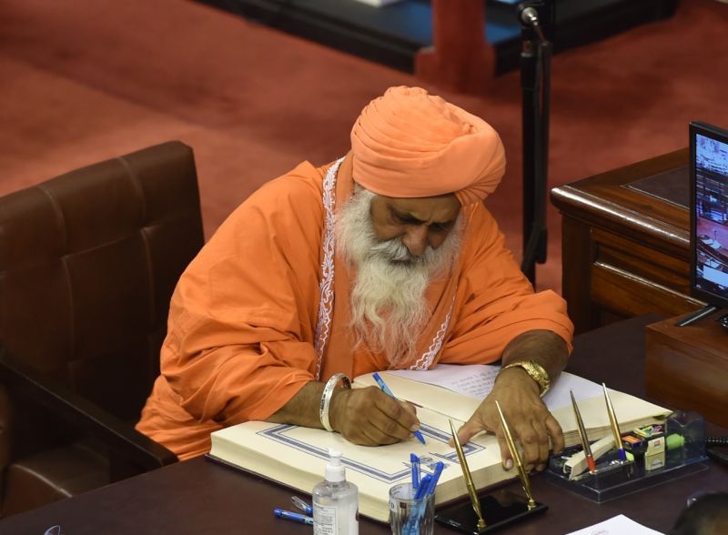 Sant Balbir Singh Seechewal Took oath as Rajya Sabha member