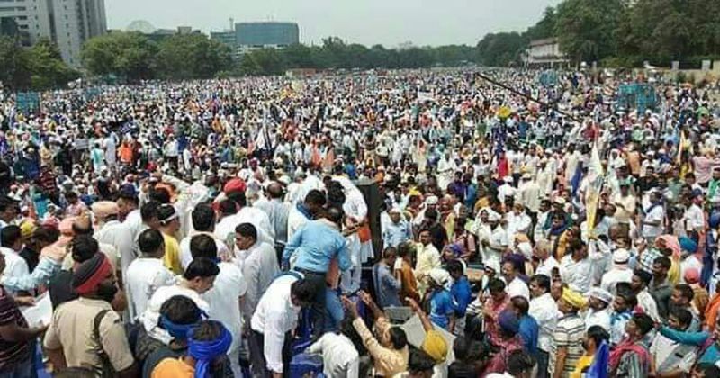 Dalit Protest Against Ravidas Temple Demolition In Delhi