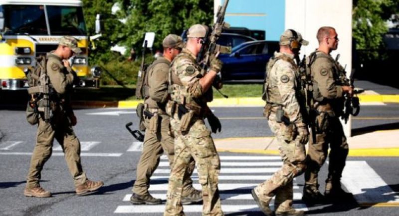 American newspaper office Firing