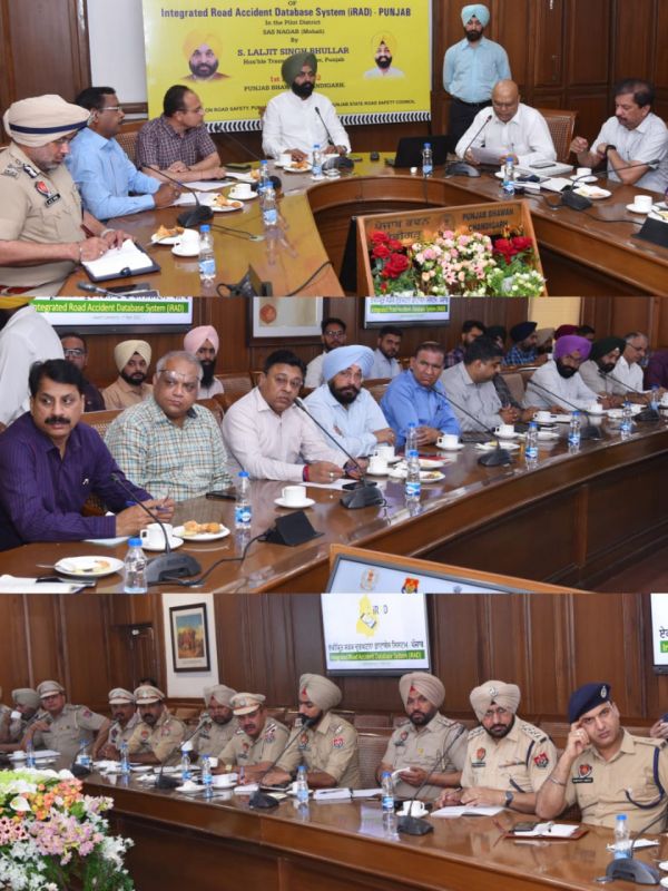 Transport Minister launches Integrated Road Accident Database Project in Punjab