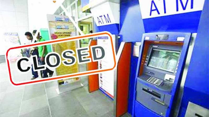 More than two thousand ATMs  closed in ten months