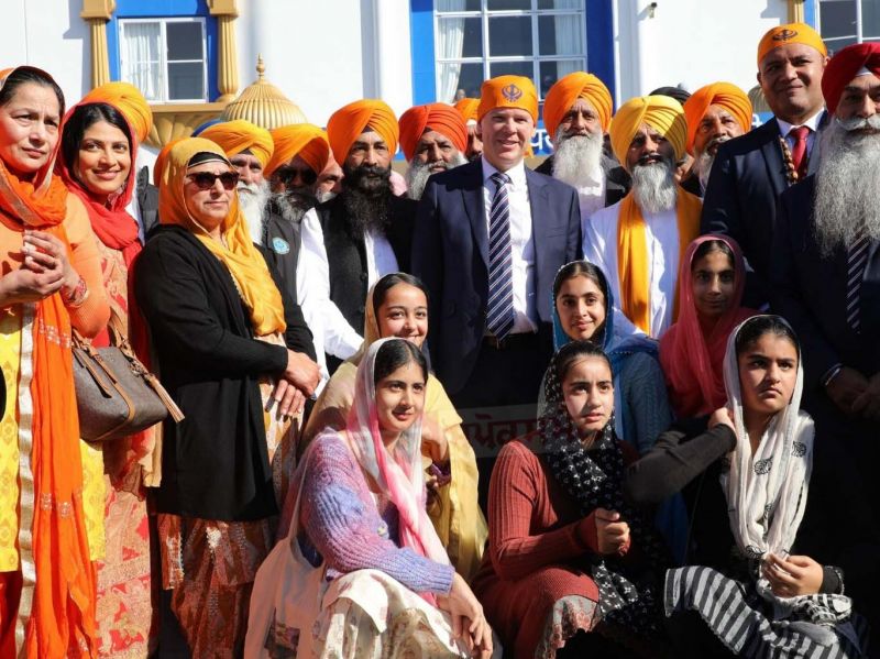 New Zealand Prime Minister Chris Hipkins paid obeisance at Takanini Gurdwara Sahib