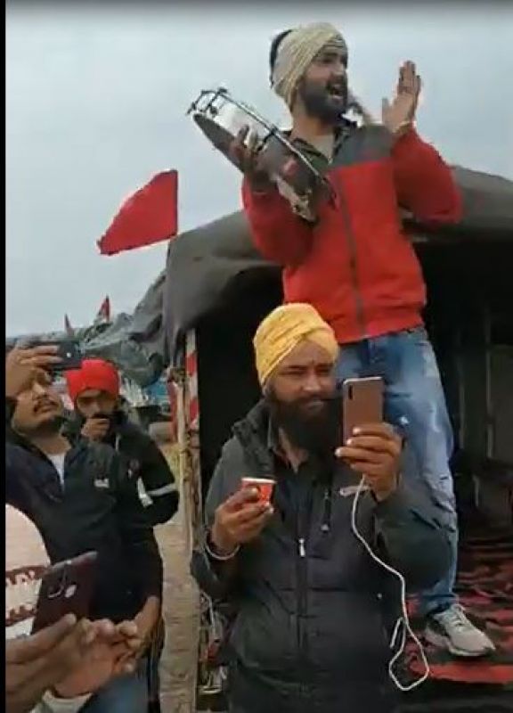 Punjabi university student protest in Delhi 