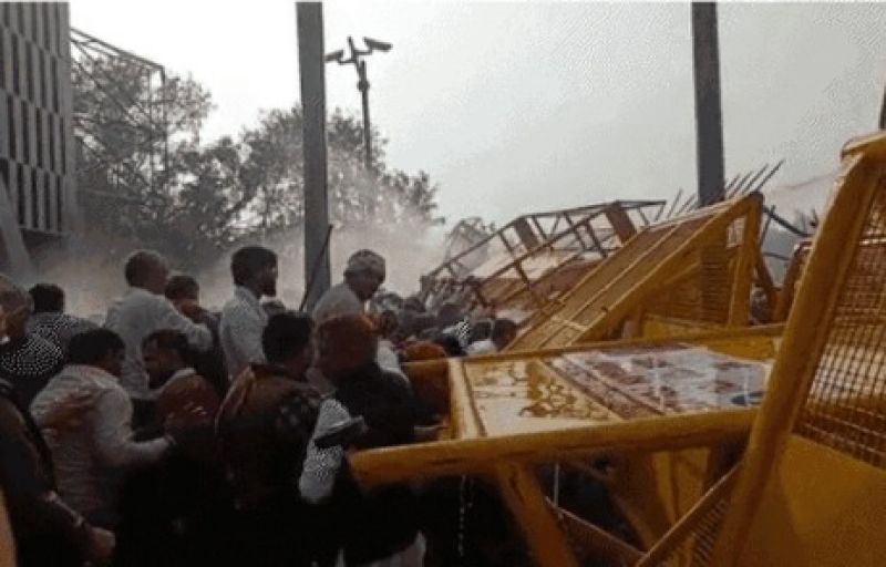 demonstration of employees over OPS