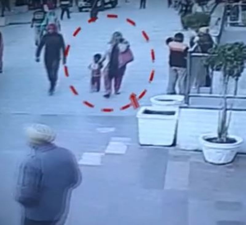 Kidnapped child CCTV