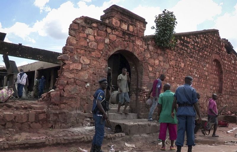 A fire broke out in a prison in the African country of Burundi A fire broke out in a prison in the African country of Burundi