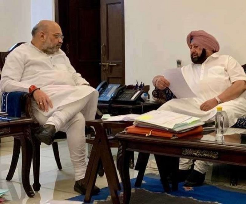 Punjab CM Captain Amarinder Singh to meet Union home minister Amit Shah today