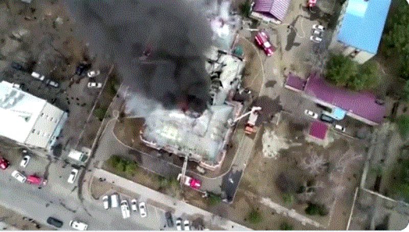 Terrible fire at the hospital,