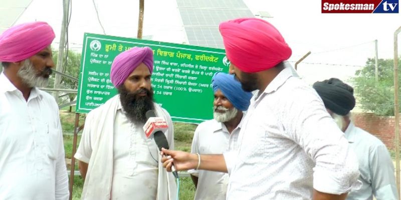 Village Dal Singh Wala : Irrigation with solar panel