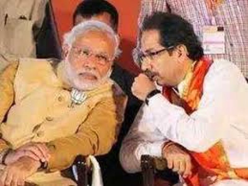 modi with udhav thakrey