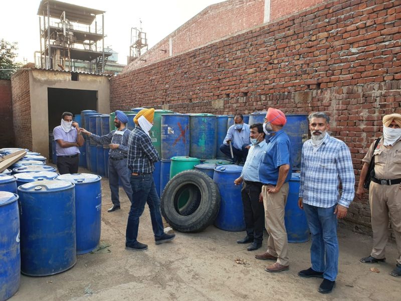 27600 Litres Of Illicit Chemical Containing  Spirit From  Dera Bassi Mohali