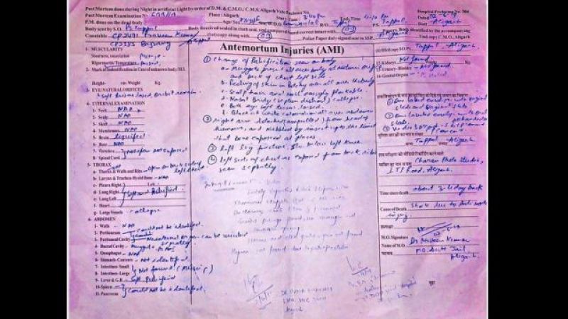 aligarh murder case postmartem report