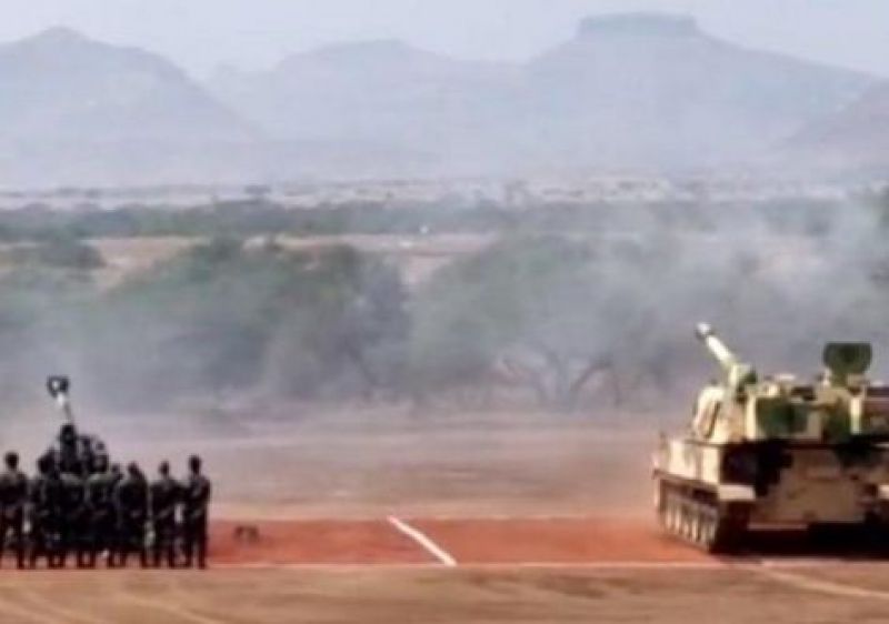 M777 howitzers and K9 Vajra 