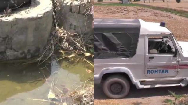 body of minor girl found inside bag in drain rohtaks      