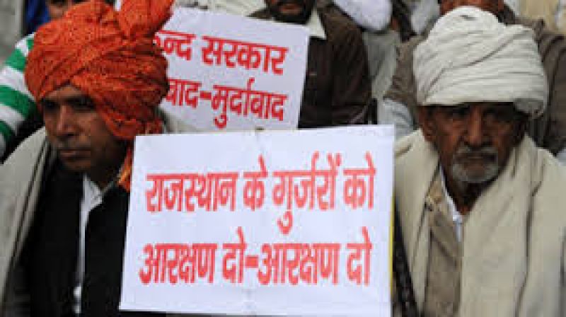 gujjar agitation for reservation to start from 15th may in rajasthan