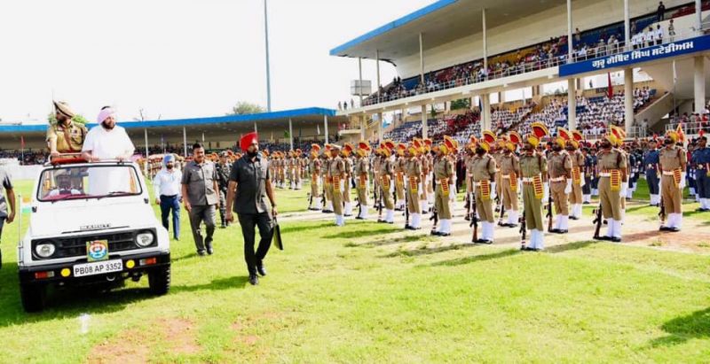 Chief Minister Capt Amarinder Singh hoist flag in Jalandhar