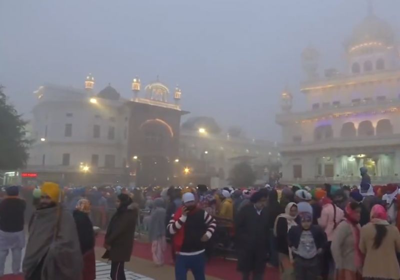 Sangat celebrated new year at Darbar sahib