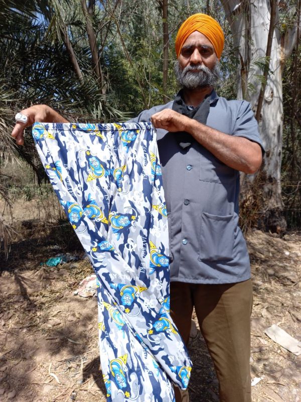 Injuries to religious sentiments, pajamas with picture of Bhole Shankar on sale