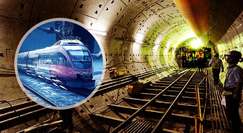 India's first underwater rail tunnel