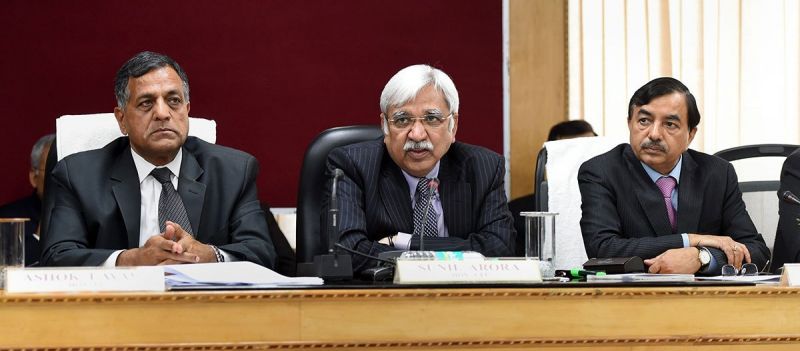 Sunil Arora, Ashok Lavasa and Sushil Chandra