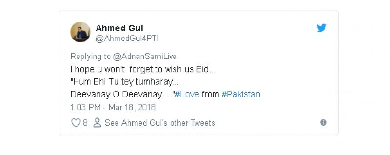 Adnan Sami Tweet