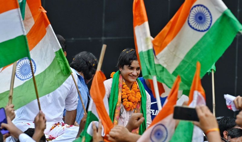 Vinesh Phogat was welcomed like a champion News