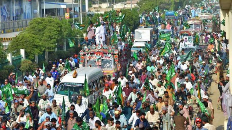 Pakistan Peoples in Election Rally