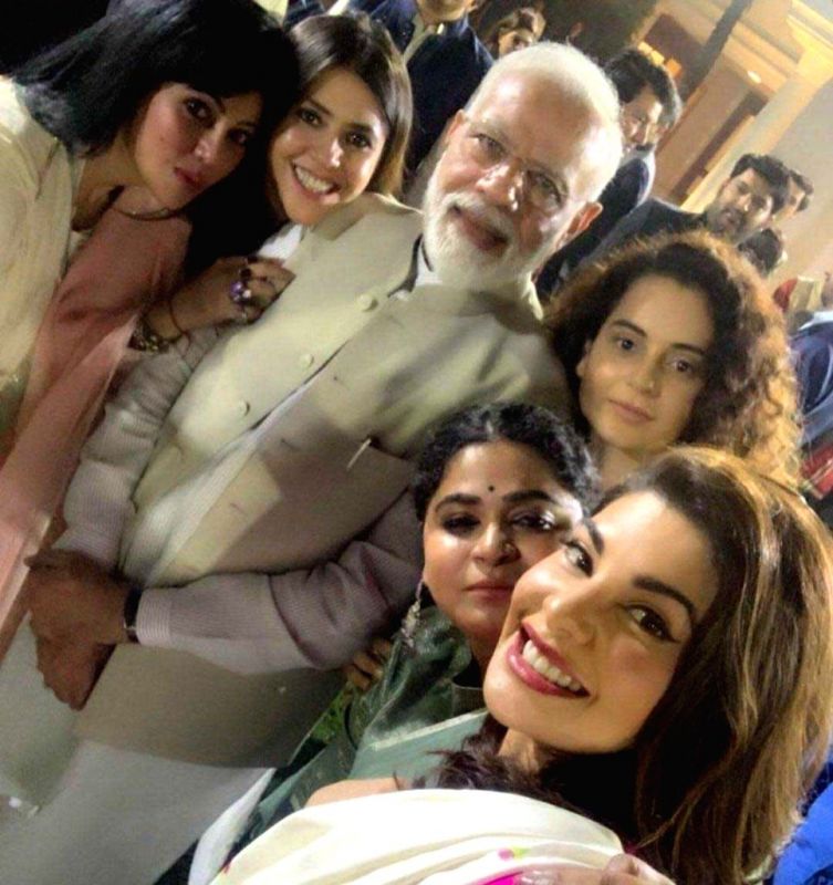 Actresses with Narendra Modi 