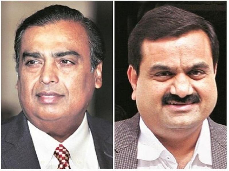 Mukesh Ambani and Gautam Adani