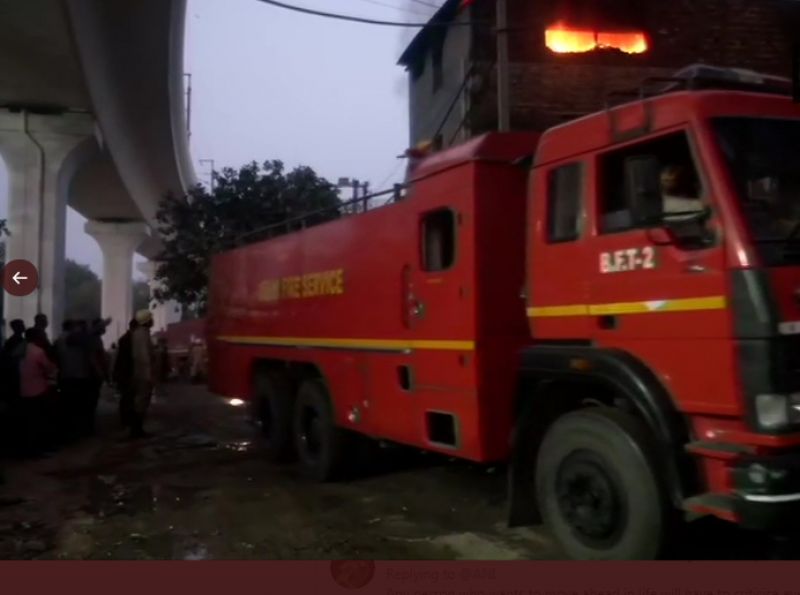 Fire breaks out at a factory in Pratap Nagar area