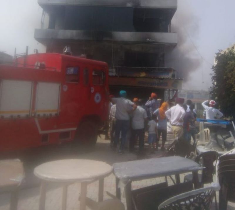 Fire in Sunny Enclave  Fire in Sunny Enclave