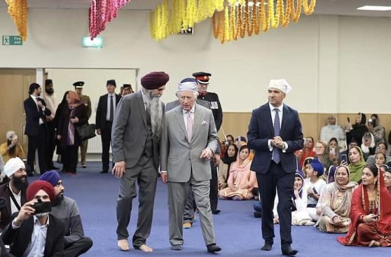King Charles III paid obeisance at Gurdwara Sahib
